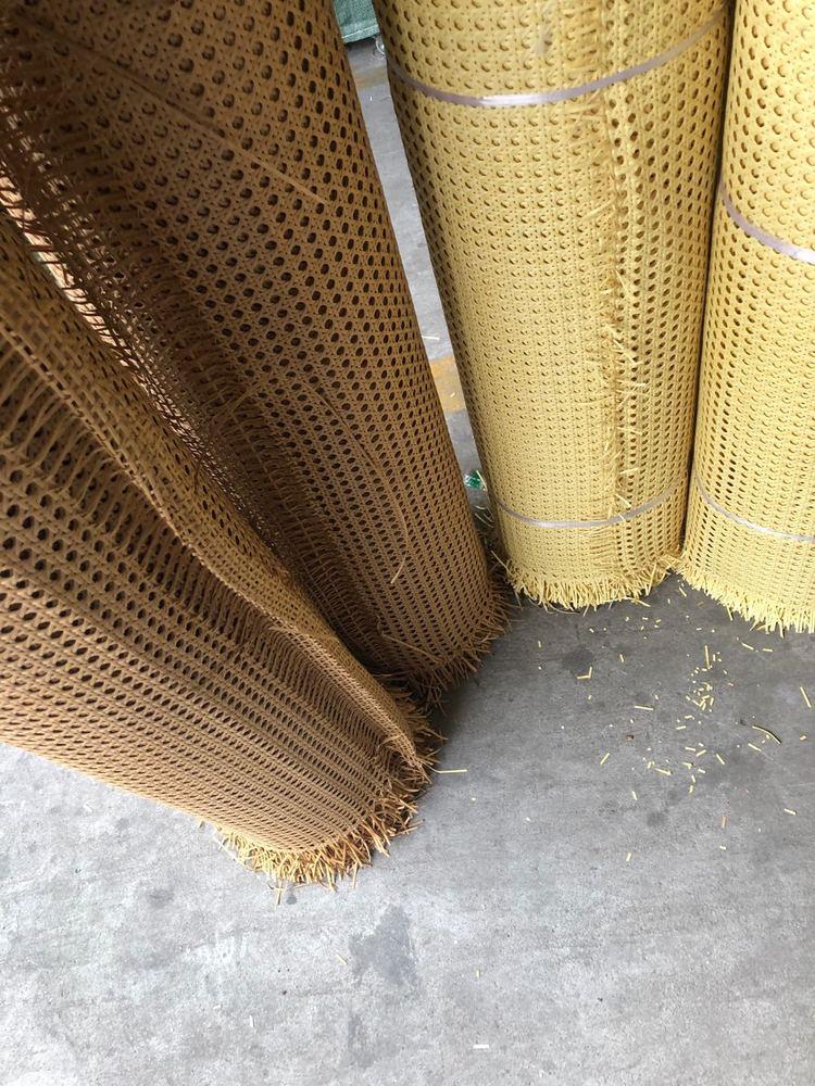 塑料眼笪黄胶塑胶六眼藤八角猫眼席家具藤编材料pe藤网孔diy