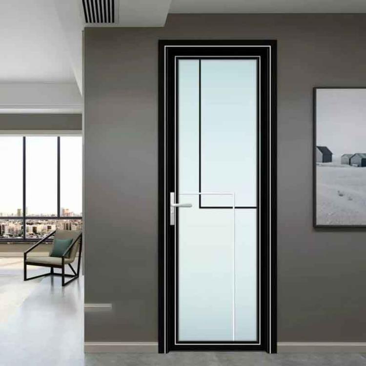 公寓铝合金卫生间门 佛山厂家定制铝合金洗手间门厕所门工程门