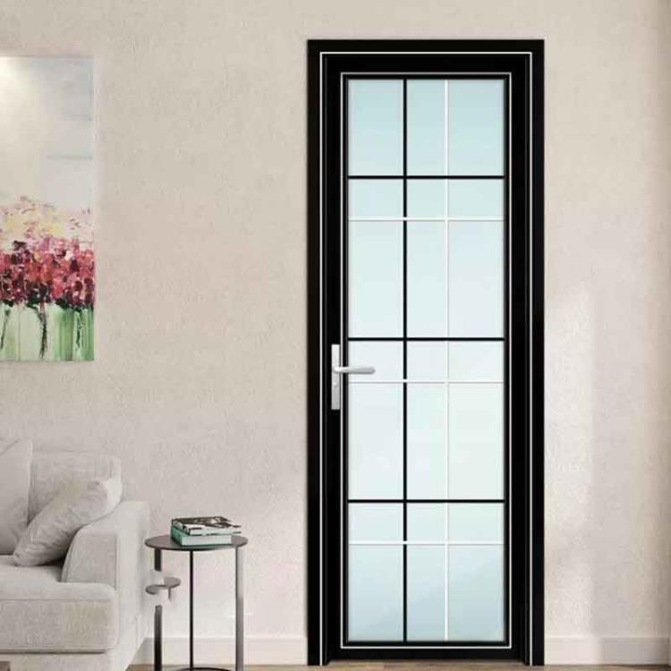 公寓铝合金卫生间门 佛山厂家定制铝合金洗手间门厕所门工程门