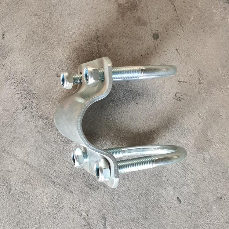 牛卧床配件牛卧床立柱抱卡颈轨挡颈杆抱卡