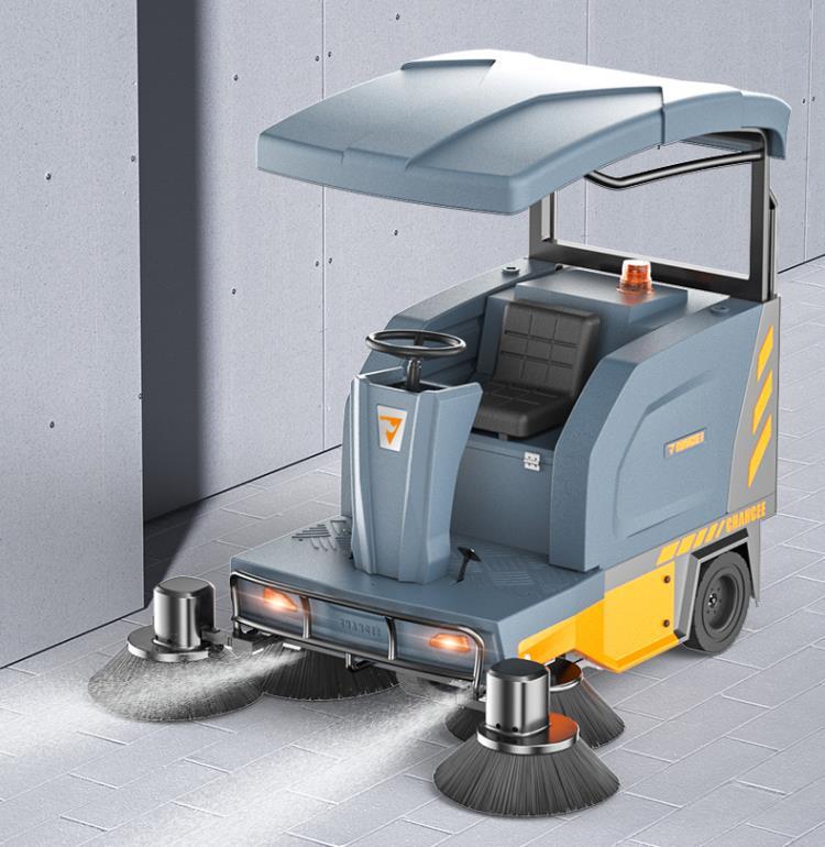 橙犀扫地车 工厂物业电动驾驶式扫地机扫吸一体清扫u190p