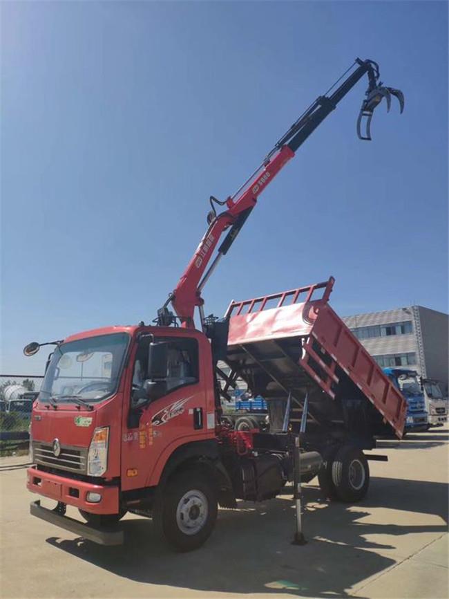 夾木夾竹藍牌帶吊貨車牌折臂藍牌隨車吊配置圖片