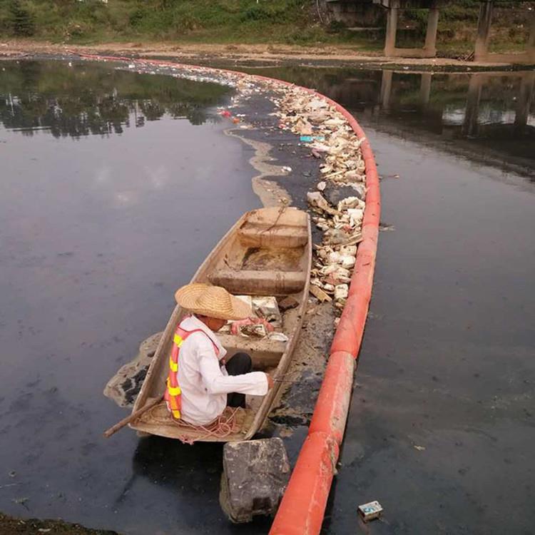 水上拦污浮体 一体式警示拦污漂排