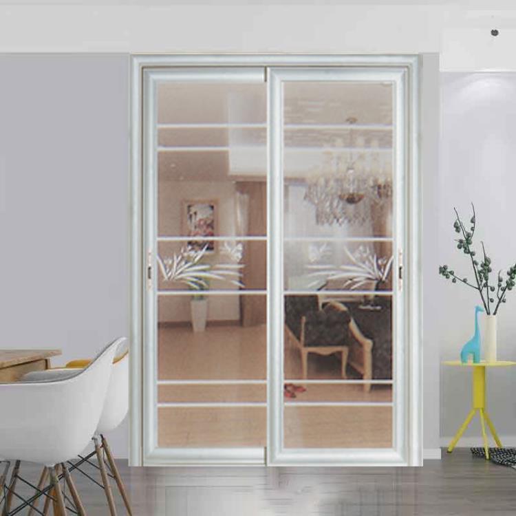 厨房隔断玻璃移门价格白色客厅推拉门     佛山市新家宝门窗具