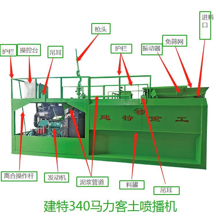 南宁出售边坡绿化喷播机建特重工3908型客土喷播机厂家直供