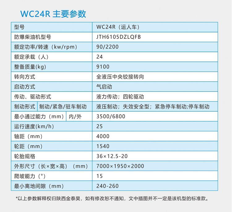 山西无轨胶轮车 WC24R运人车无轨胶轮车 陕西金泰昊特种动