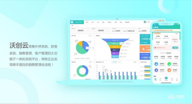 沃创云电销外呼管理系统