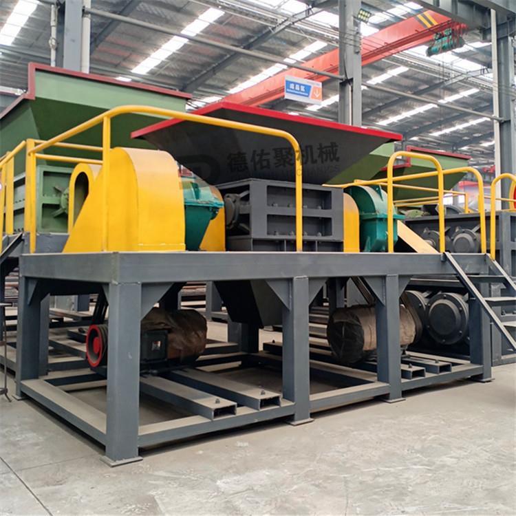 廢鋼回收破碎設備 雙軸破碎機 剪切式車殼彩鋼瓦撕碎機