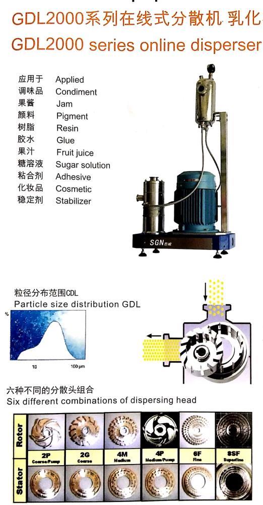 江苏思峻食品分散机化工分散机纳米材料分散机生物制药分散机GD