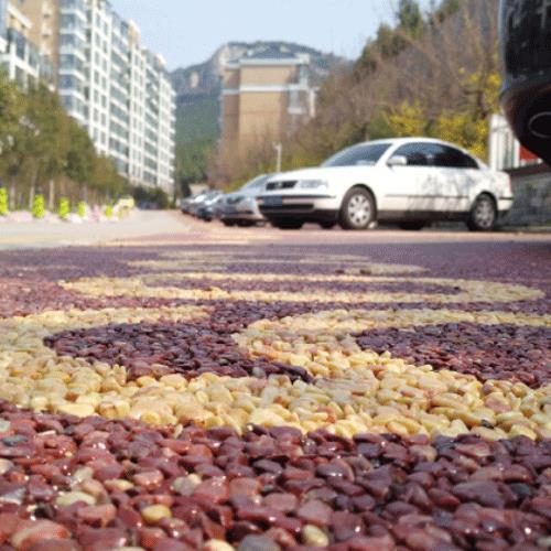 露骨料透水混凝土地坪施工铺装露骨料混凝土做法