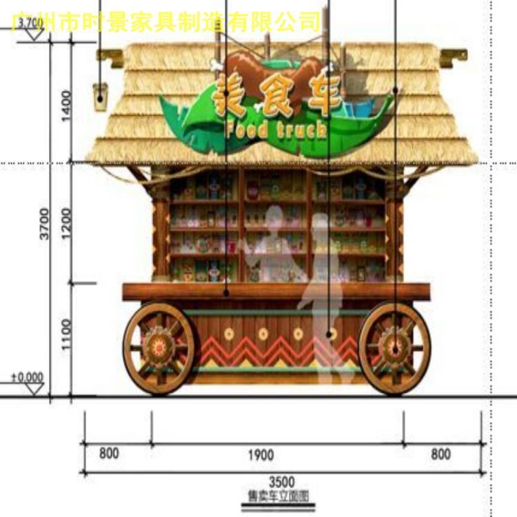 金壇商業(yè)街售貨亭 杭州步行街購(gòu)物車(chē)