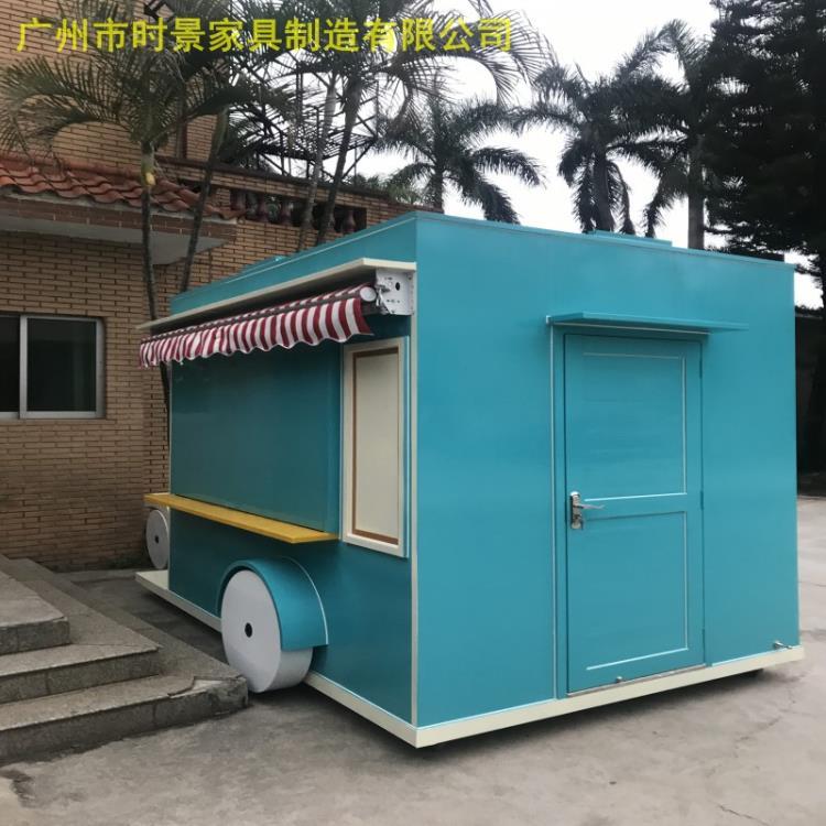 泰州廣場售賣車 蚌埠景區(qū)戶外實木手推車