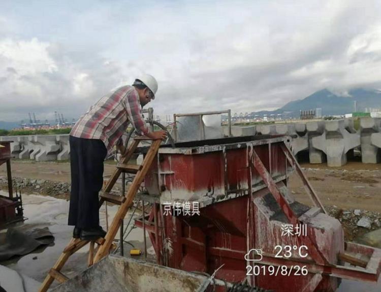 秦皇島沿海消浪扭王字塊模具京偉