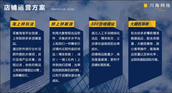 吉林拼多多無貨源運營教學淘上拼拼上拼截流精細化運營教學