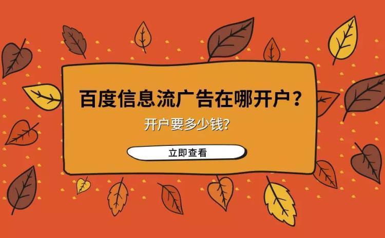 百度信息流推广开户 按效果付费 全网一站式推广优化