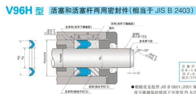 日本NOK品牌V96H和V99F組合密封圈