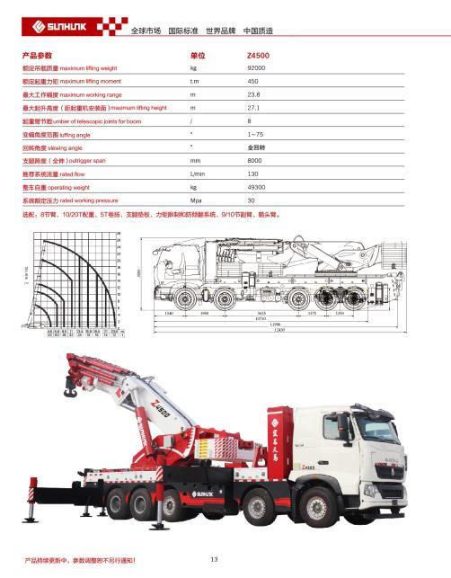宏昌天马随车吊分期40吨折臂随车吊吊机参数