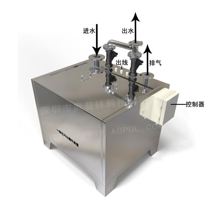 不锈钢污水提升设备标准型污水提升器地下室卫生间双泵提升