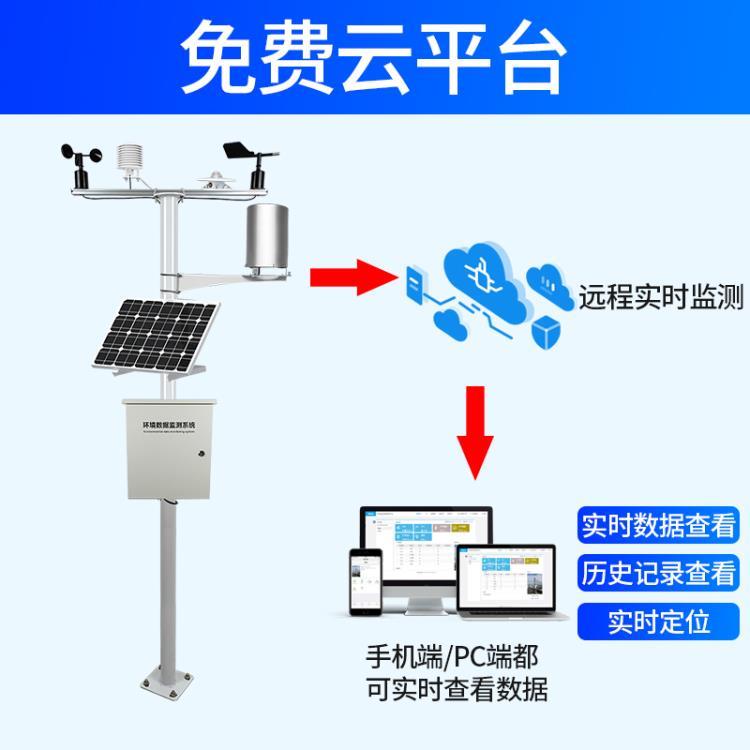 小型气象站室外无线农业气象站大棚校园温湿度雨量光照气象监测站