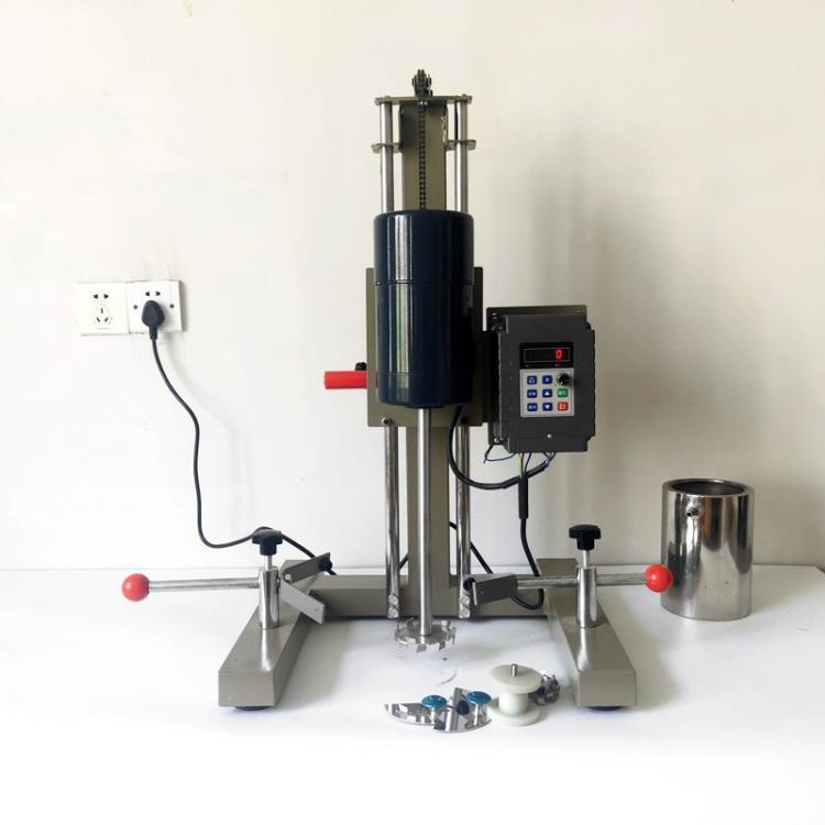 齐威高速分散机油漆油墨涂料实验室小型搅拌混合机电动升降变频款