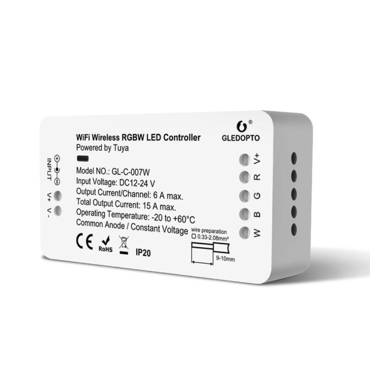 格乐德双色温WWCW灯带控制器CCT恒压低压WWWiFi