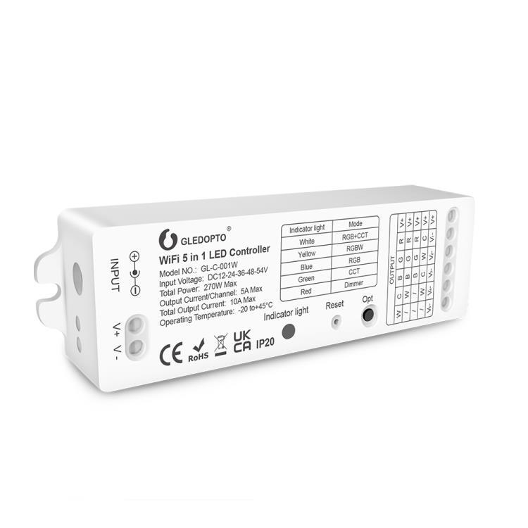 RF和WiFi灯条控制器套装遥控器调光驱动面板场景涂鸦控制器