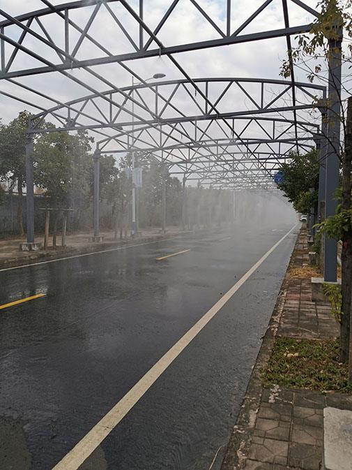 欧洲汽车模拟降雨系统自动驾驶测试场人工模拟降雨装置汽车模