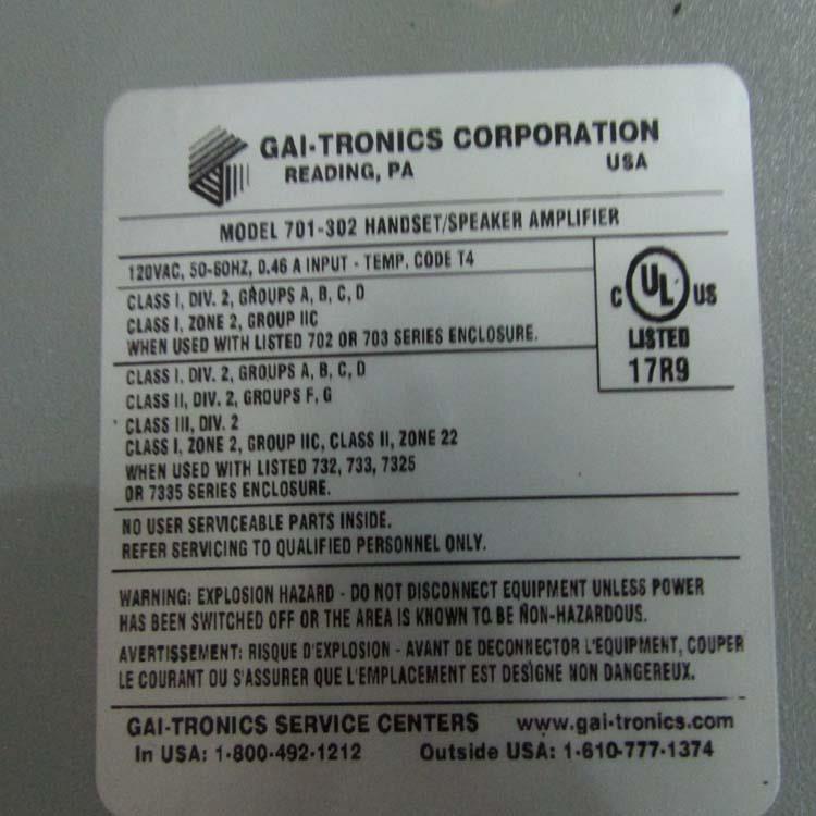 GAI-Tronics话筒701-307 DC24V