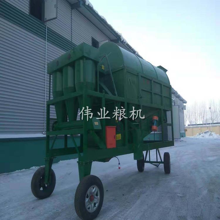 圓筒清理篩 水稻去雜質圓筒清理篩 脈沖除塵滾振篩