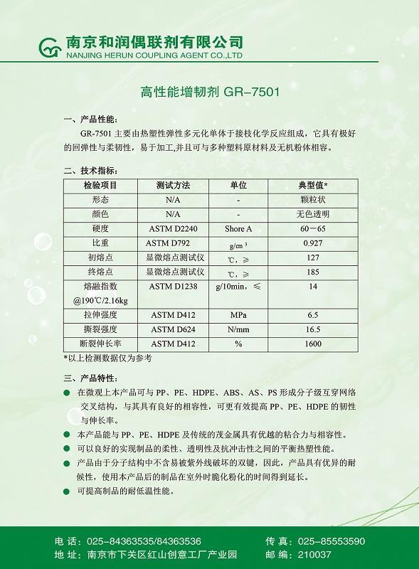 南京和润增韧助磨7501 厂家生产