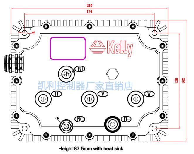 电动车控制器 凯利交流控制器KAC7260N 大功率