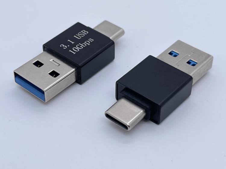 USB 3.0 AM 转 TYPE C 公头 56K电阻铝壳