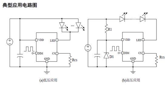 大功率LED手电筒IC露营灯IC线性恒流MH714x系列