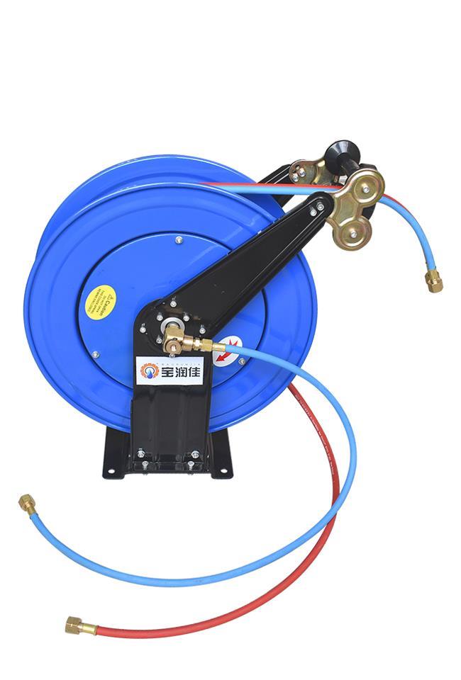 深圳宝润佳10-30米乙炔氧气并联双管卷管器 自动伸缩气带盘