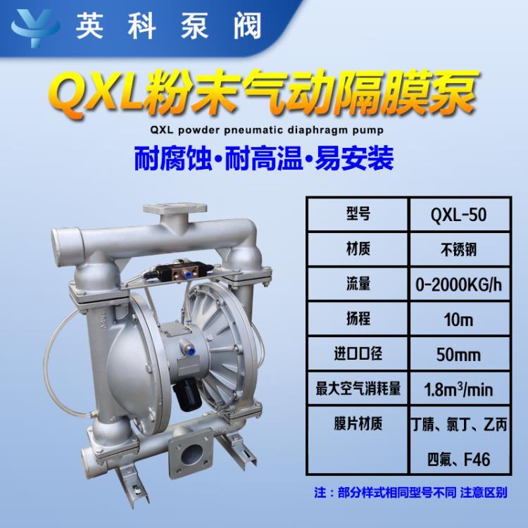 不锈钢粉体气动隔膜泵