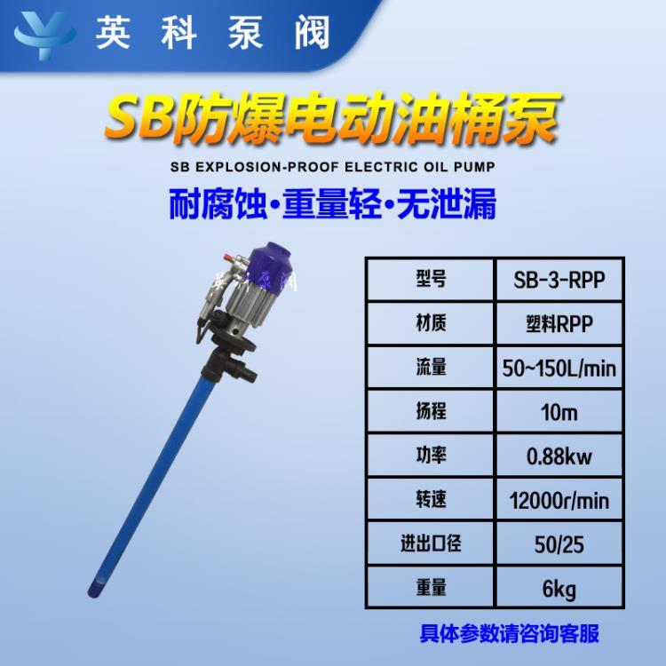 防爆塑料电动抽液泵